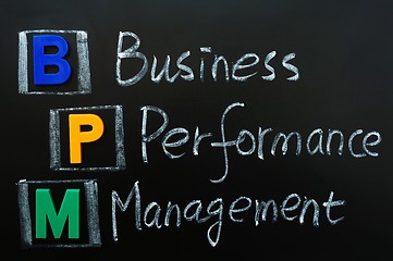 Image showing Acronym of BPM - Business Performance Management