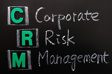 Image showing Acronym of CRM - Corporate Risk Management