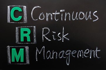 Image showing Acronym of CRM - Continuous Risk Management