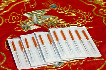 Image showing acupuncture needle one-way