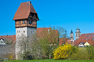 Image showing Dinkelsbuehl city wall