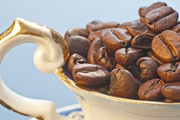 Image showing coffee beans in cup