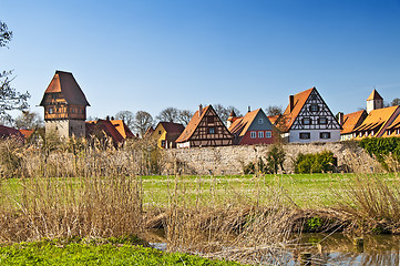 Image showing Dinkelsbuehl city wall