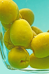 Image showing olives filled with red paste