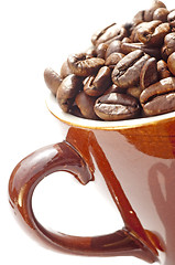 Image showing coffee beans in cup