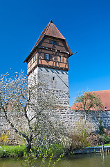 Image showing Dinkelsbuehl city wall