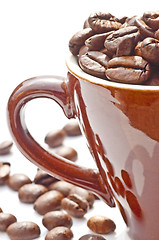 Image showing coffee beans in cup