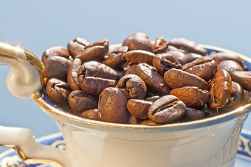 Image showing coffee beans in cup