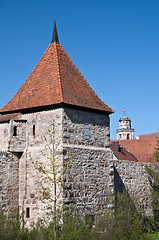 Image showing Dinkelsbuehl city wall