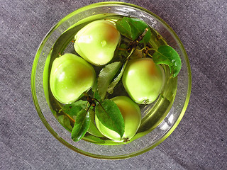 Image showing summertime fruits: apples