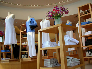 Image showing Clothing store