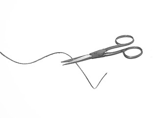 Image showing Scissors ans String