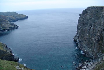 Image showing view of cornwall looking out to sea