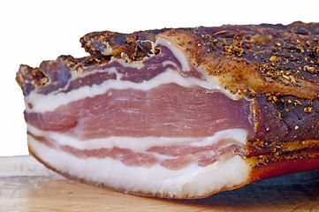 Image showing  pork belly smoked