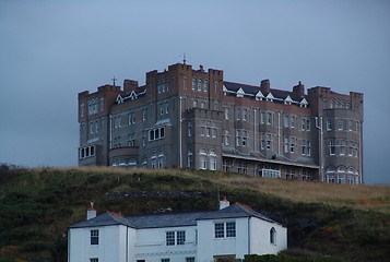 Image showing mansion and farmhouse in tintagel cornwall