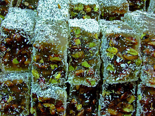 Image showing Turkish delights green