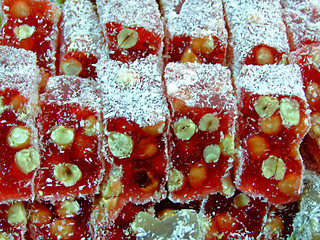 Image showing Turkish delights red