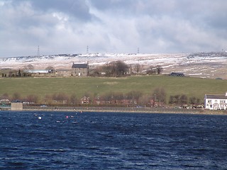 Image showing hollingworth lake in the winter