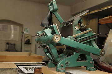 Image showing old printing press