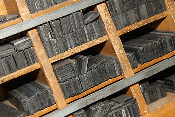 Image showing old letterpress