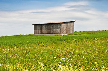 Image showing barn in a meadow