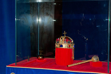 Image showing St Stephen Crown and scepter