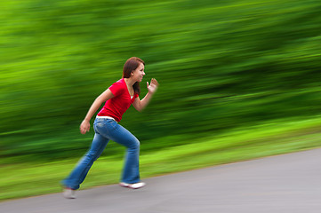 Image showing Running Girl