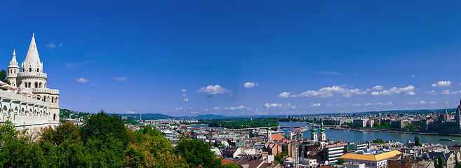 Image showing Panoramic view of Budapest