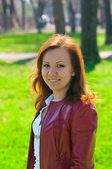 Image showing Young smiling woman