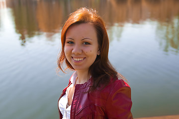 Image showing Young smiling woman