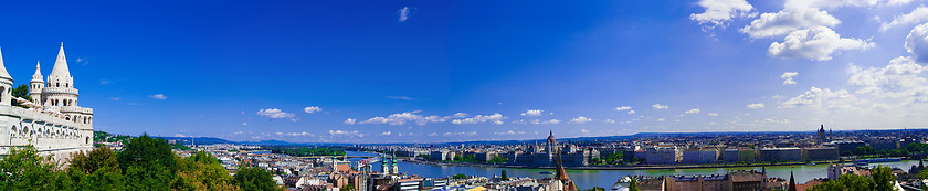 Image showing Panoramic view of Budapest