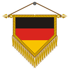 Image showing vector pennant with the flag of Gemany