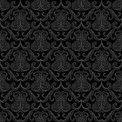 Image showing seamless black wallpaper pattern