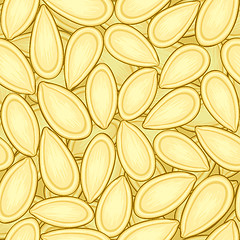 Image showing seeds of a pumpkin seamless background