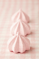 Image showing Pink meringue