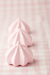 Image showing Pink meringue