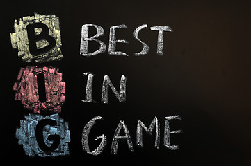 Image showing Acronym of Big - Best in Game