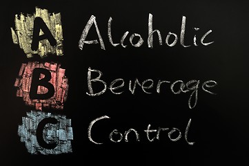 Image showing Acronym of ABC - alcohol beverage control