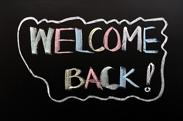 Image showing Welcome back
