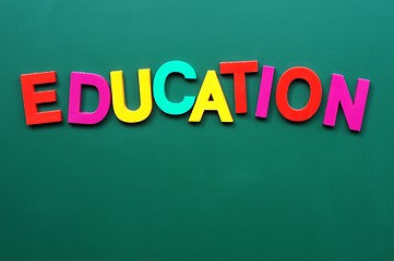 Image showing Education - word made of colorful letters