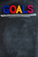 Image showing Goals background with copy space