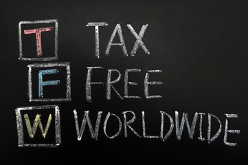 Image showing Tax Free Worldwide