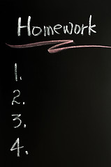 Image showing Homework background