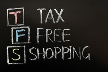 Image showing Tax Free Shopping