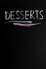 Image showing Desserts menu