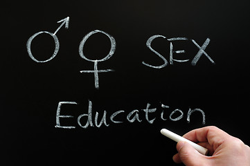 Image showing Sex education with gender symbols