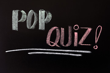 Image showing Pop quiz