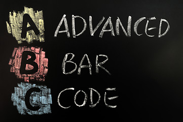 Image showing Acronym of ABC - Advanced Bar Code