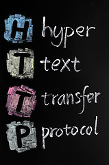 Image showing HTTP acronym - hyper text transfer protocol