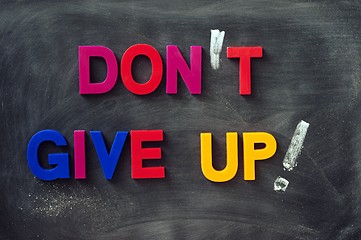 Image showing Don't give up